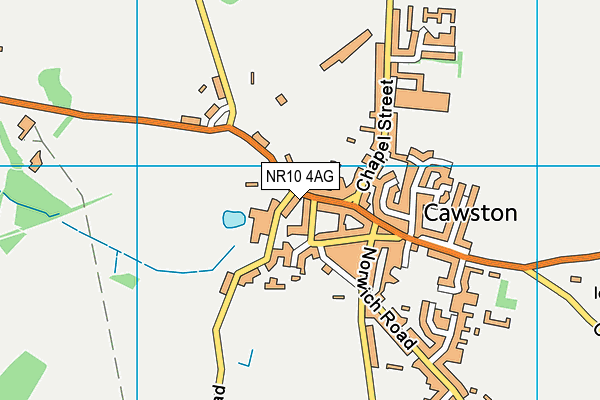 NR10 4AG map - OS VectorMap District (Ordnance Survey)