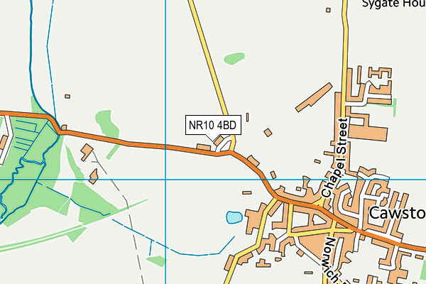 NR10 4BD map - OS VectorMap District (Ordnance Survey)