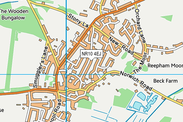 NR10 4EJ map - OS VectorMap District (Ordnance Survey)