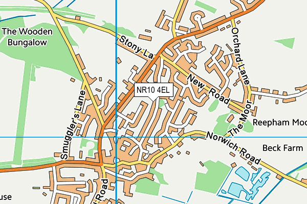 NR10 4EL map - OS VectorMap District (Ordnance Survey)