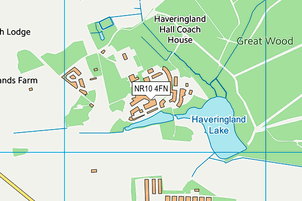 NR10 4FN map - OS VectorMap District (Ordnance Survey)