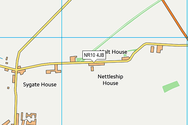 NR10 4JB map - OS VectorMap District (Ordnance Survey)