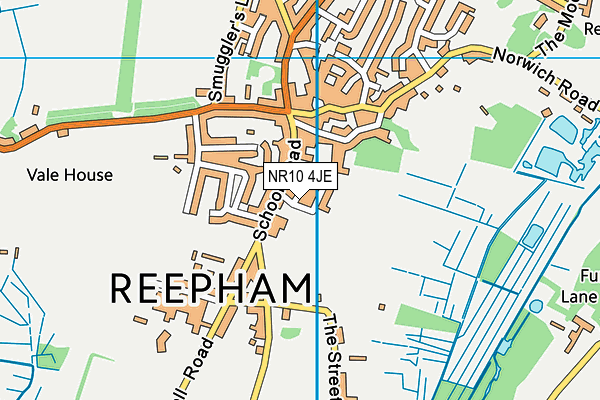 NR10 4JE map - OS VectorMap District (Ordnance Survey)