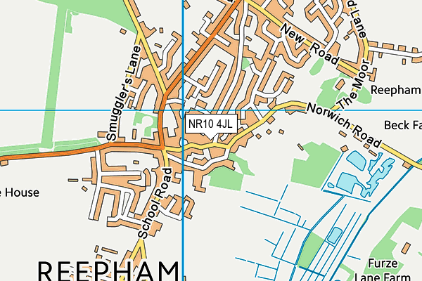 NR10 4JL map - OS VectorMap District (Ordnance Survey)