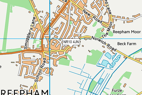 NR10 4JN map - OS VectorMap District (Ordnance Survey)