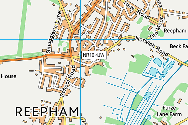 NR10 4JW map - OS VectorMap District (Ordnance Survey)