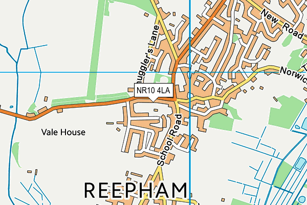 NR10 4LA map - OS VectorMap District (Ordnance Survey)