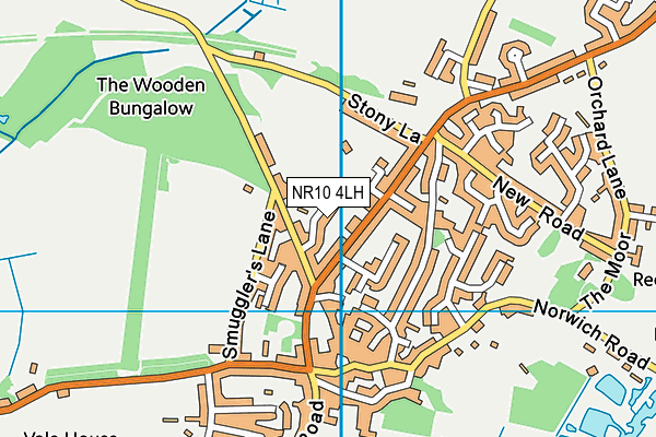 NR10 4LH map - OS VectorMap District (Ordnance Survey)