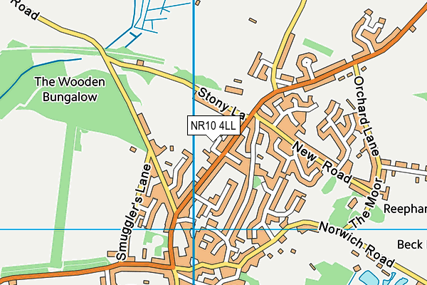 NR10 4LL map - OS VectorMap District (Ordnance Survey)