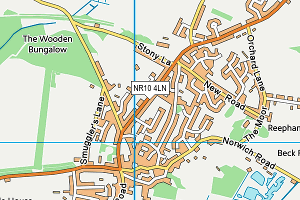 NR10 4LN map - OS VectorMap District (Ordnance Survey)