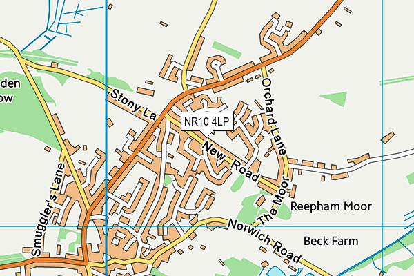 NR10 4LP map - OS VectorMap District (Ordnance Survey)