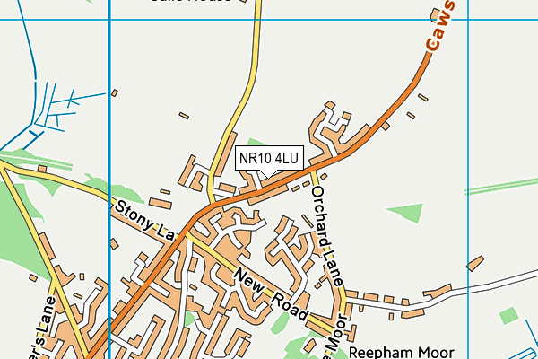 NR10 4LU map - OS VectorMap District (Ordnance Survey)