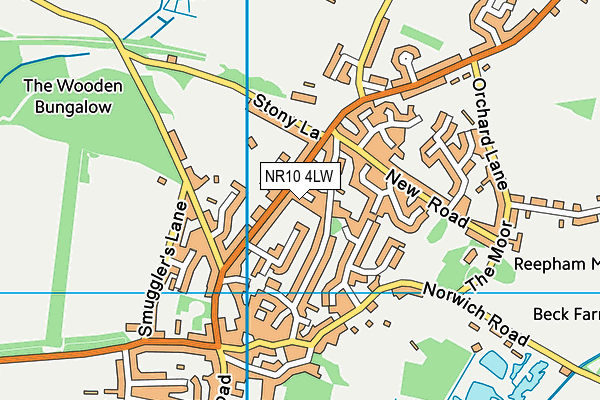 NR10 4LW map - OS VectorMap District (Ordnance Survey)