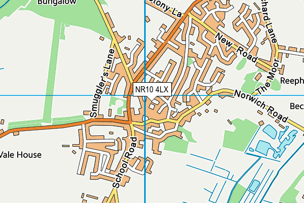 NR10 4LX map - OS VectorMap District (Ordnance Survey)