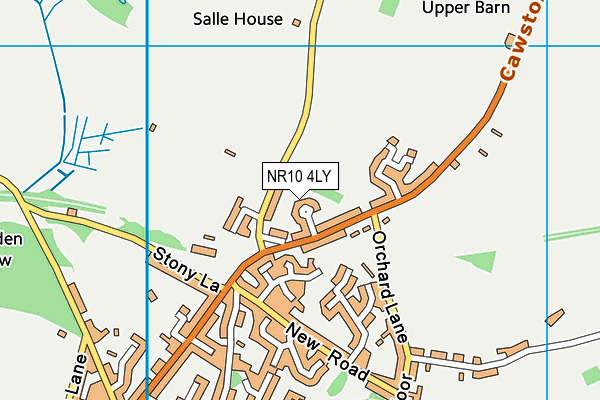 NR10 4LY map - OS VectorMap District (Ordnance Survey)