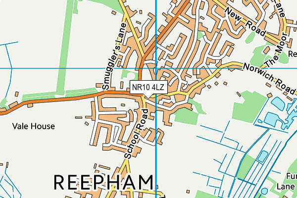 NR10 4LZ map - OS VectorMap District (Ordnance Survey)
