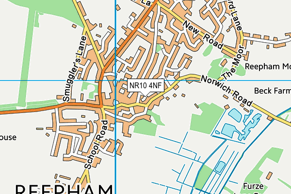 NR10 4NF map - OS VectorMap District (Ordnance Survey)