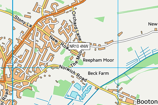 NR10 4NW map - OS VectorMap District (Ordnance Survey)