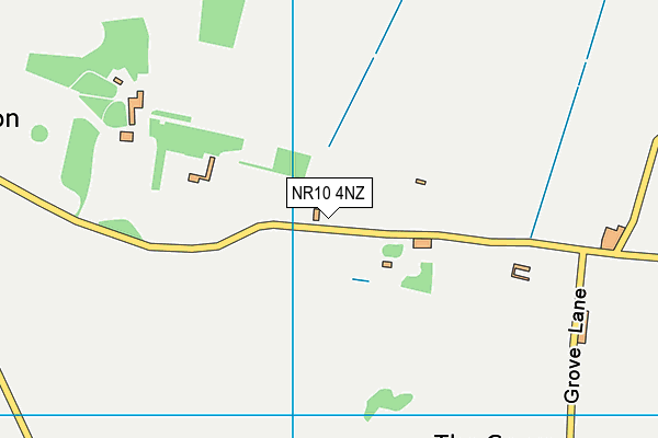 NR10 4NZ map - OS VectorMap District (Ordnance Survey)