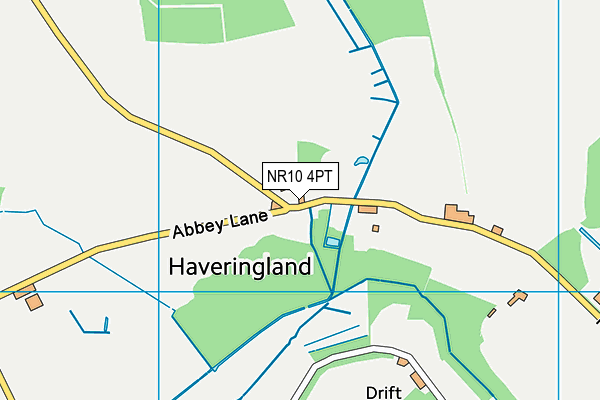 NR10 4PT map - OS VectorMap District (Ordnance Survey)