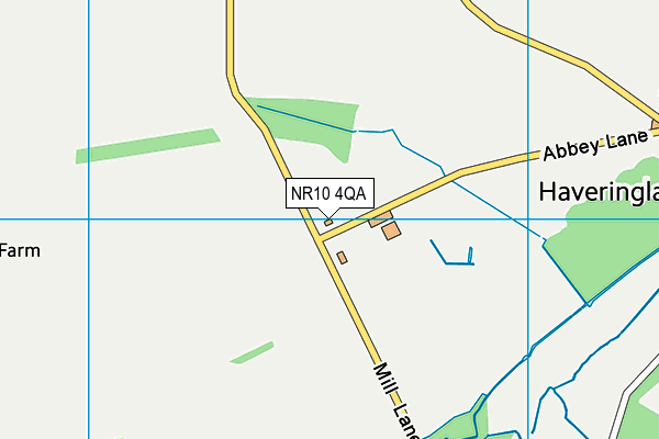 NR10 4QA map - OS VectorMap District (Ordnance Survey)