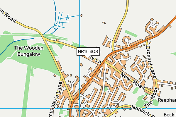 NR10 4QS map - OS VectorMap District (Ordnance Survey)