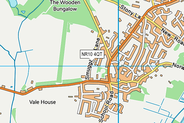 NR10 4QT map - OS VectorMap District (Ordnance Survey)