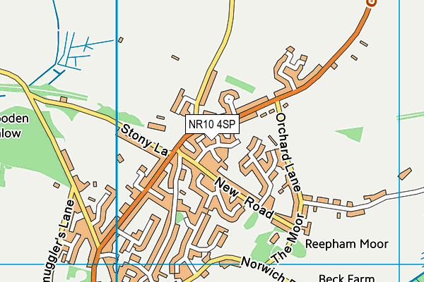 NR10 4SP map - OS VectorMap District (Ordnance Survey)