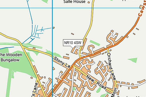NR10 4SW map - OS VectorMap District (Ordnance Survey)