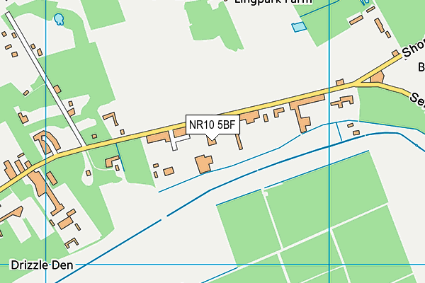 NR10 5BF map - OS VectorMap District (Ordnance Survey)