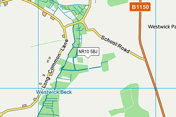 NR10 5BJ map - OS VectorMap District (Ordnance Survey)