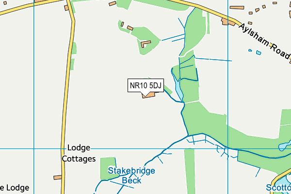 NR10 5DJ map - OS VectorMap District (Ordnance Survey)