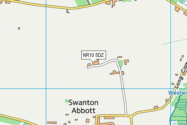 Swanton Abbott Community Primary School map (NR10 5DZ) - OS VectorMap District (Ordnance Survey)