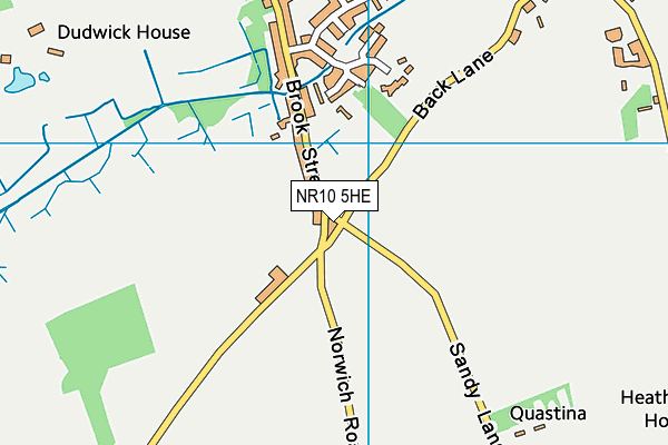 NR10 5HE map - OS VectorMap District (Ordnance Survey)