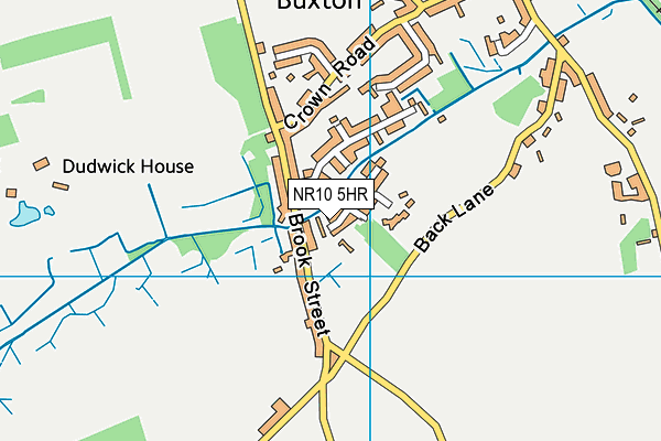 NR10 5HR map - OS VectorMap District (Ordnance Survey)