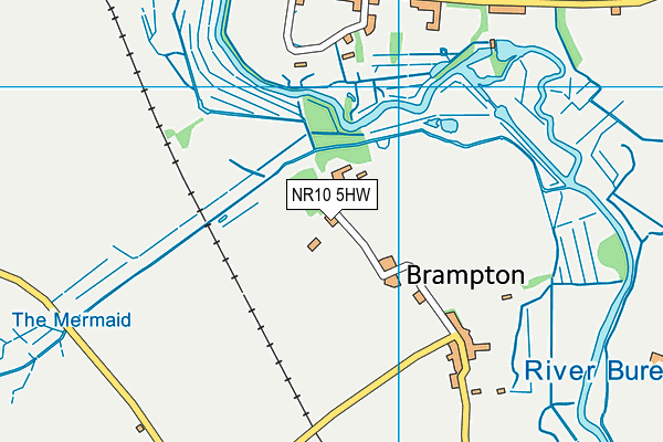 NR10 5HW map - OS VectorMap District (Ordnance Survey)