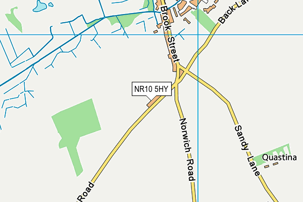 NR10 5HY map - OS VectorMap District (Ordnance Survey)
