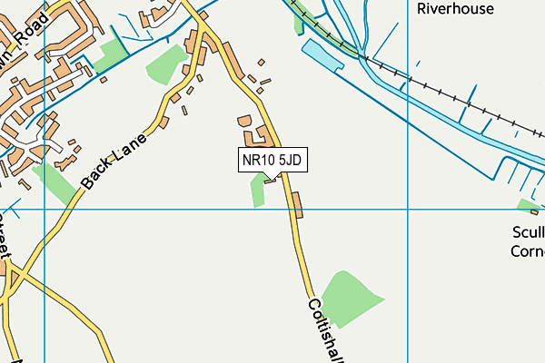 NR10 5JD map - OS VectorMap District (Ordnance Survey)