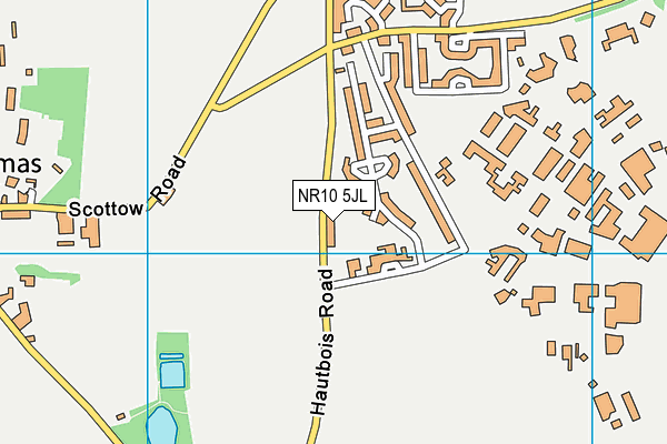 NR10 5JL map - OS VectorMap District (Ordnance Survey)