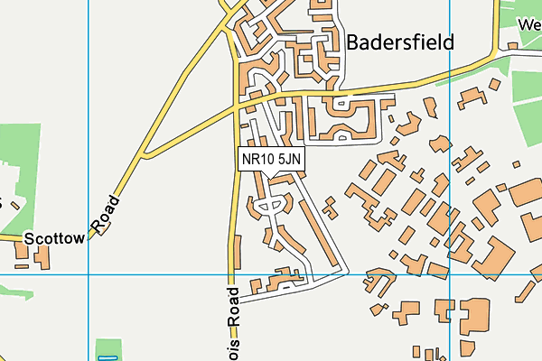 NR10 5JN map - OS VectorMap District (Ordnance Survey)