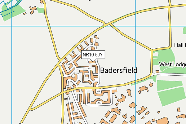 NR10 5JY map - OS VectorMap District (Ordnance Survey)