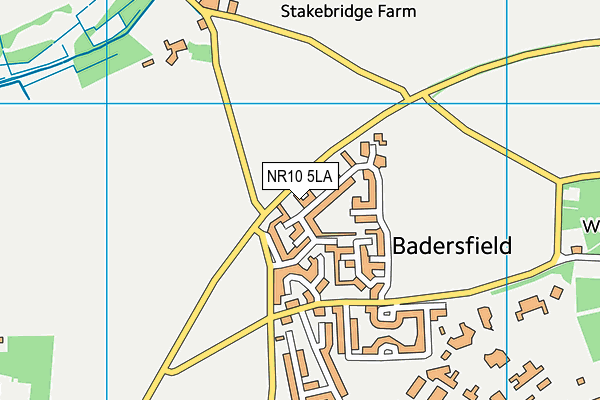 NR10 5LA map - OS VectorMap District (Ordnance Survey)