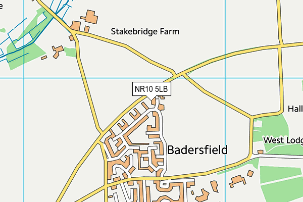 NR10 5LB map - OS VectorMap District (Ordnance Survey)