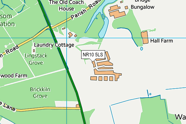 NR10 5LS map - OS VectorMap District (Ordnance Survey)