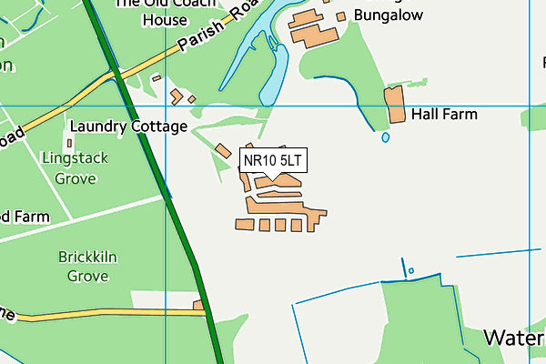 NR10 5LT map - OS VectorMap District (Ordnance Survey)
