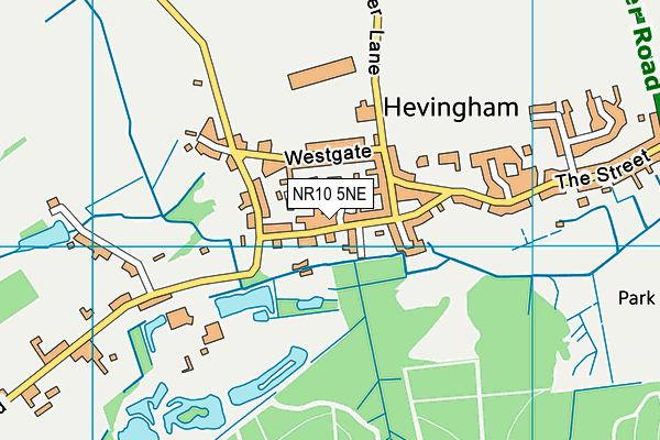 Map of RBS (HEVINGHAM) LIMITED at district scale