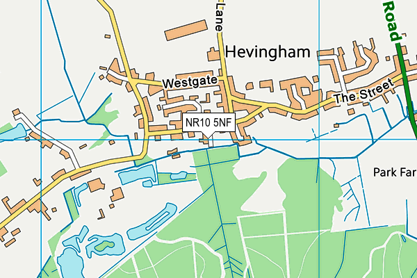 NR10 5NF map - OS VectorMap District (Ordnance Survey)
