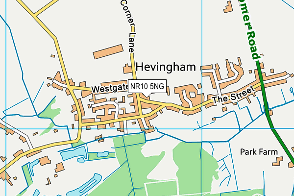 NR10 5NG map - OS VectorMap District (Ordnance Survey)