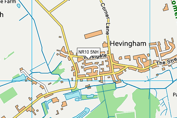 Hevingham Primary School map (NR10 5NH) - OS VectorMap District (Ordnance Survey)