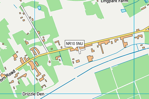 NR10 5NU map - OS VectorMap District (Ordnance Survey)